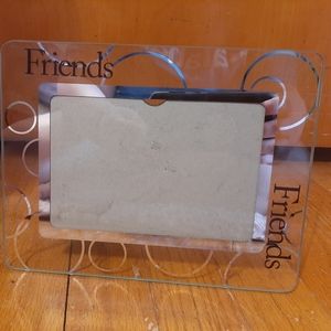 Clear Glass Friends Picture Frame